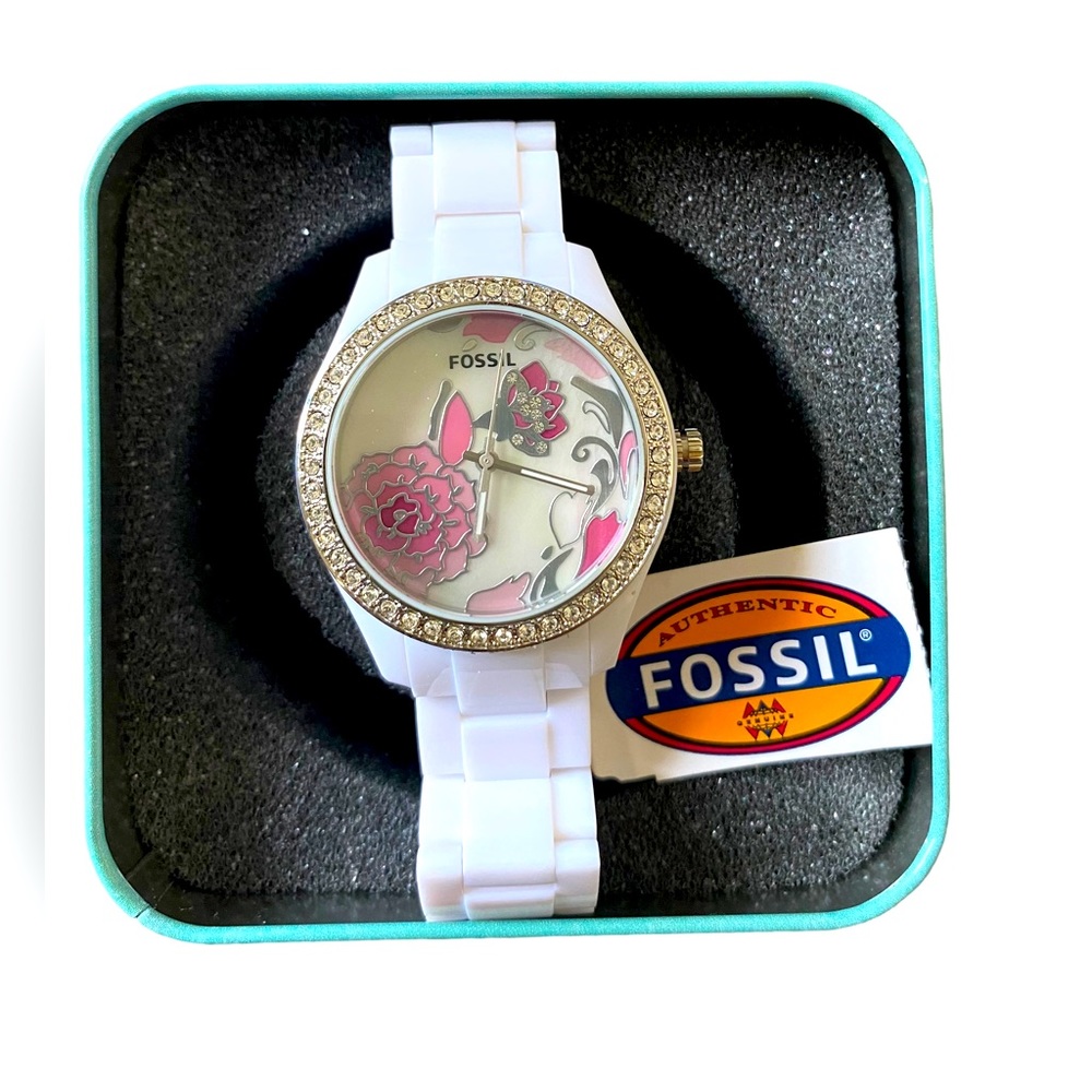 New! Fossil Stella Floral Watch
